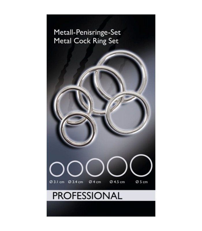 Coffret de 5 Anneaux Péniens Métal
