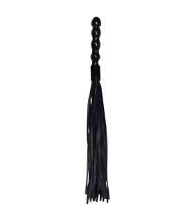 Fouet en Cuir 56cm Manche en Bois