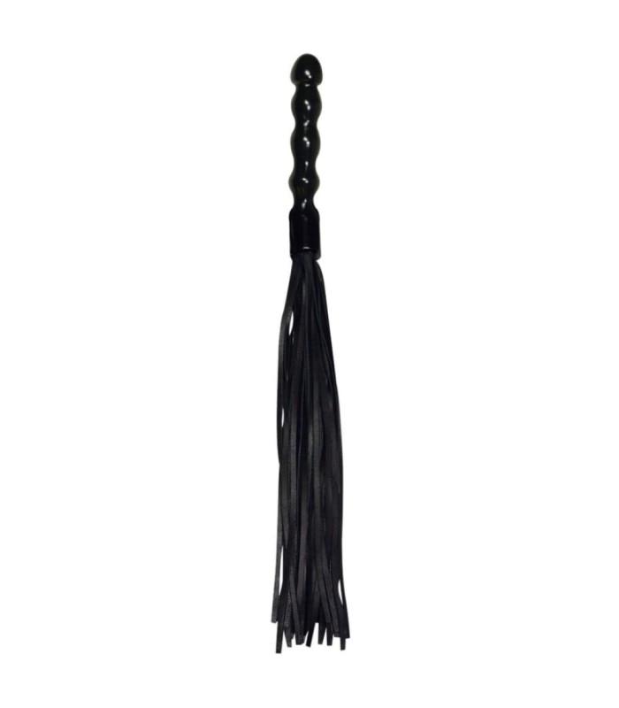 Fouet en Cuir 56cm Manche en Bois