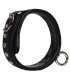Collier BDSM Cuir 4 cm Anneau Métal
