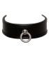 Collier BDSM Cuir 4 cm Anneau Métal
