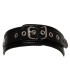 Collier BDSM Cuir 4 cm Anneau Métal