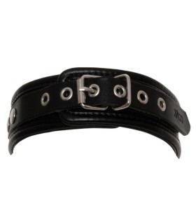 Collier BDSM Cuir 4 cm Anneau Métal