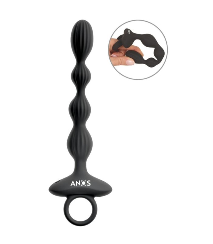 Chapelet Anal Flexible à Vibrations Anos