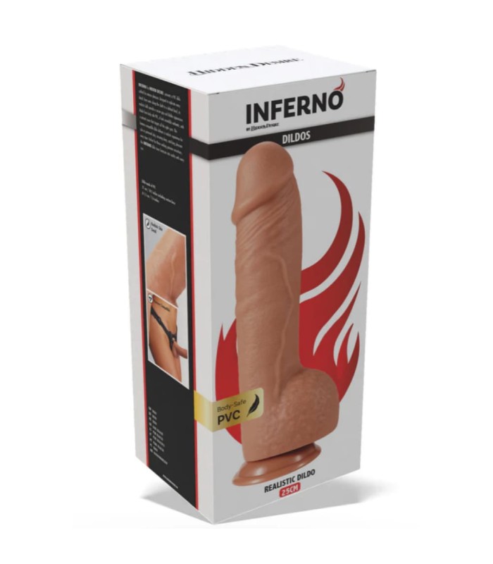 Gode Large Inferno réaliste gay