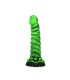 Gode Dragon Jungle Rex Vert en silicone nervuré