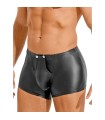 Boxer Noir Ouvert Effet Cuir