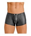 Boxer Noir Ouvert Effet Cuir