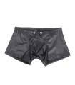 Boxer Noir Ouvert Effet Cuir