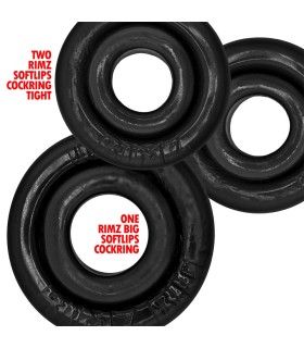 Kit 3 Cockrings Multi-Tailles Oxballs Rimringz Kit 3 Cockrings Multi-Tailles Oxballs Rimringz