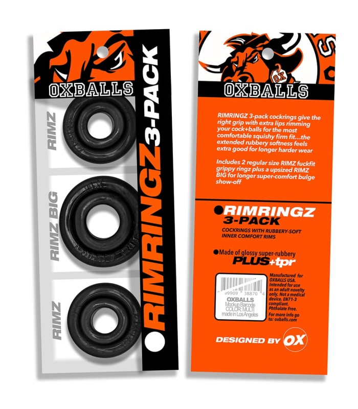 Kit 3 Cockrings Multi-Tailles Oxballs Rimringz