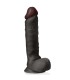 Gode Large Réaliste Noir 24x5cm