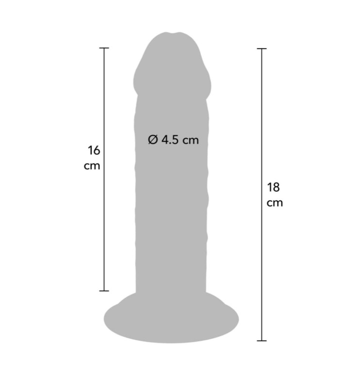 Gode Peau Réaliste Deluxe ToyJoy 16x4,5cm