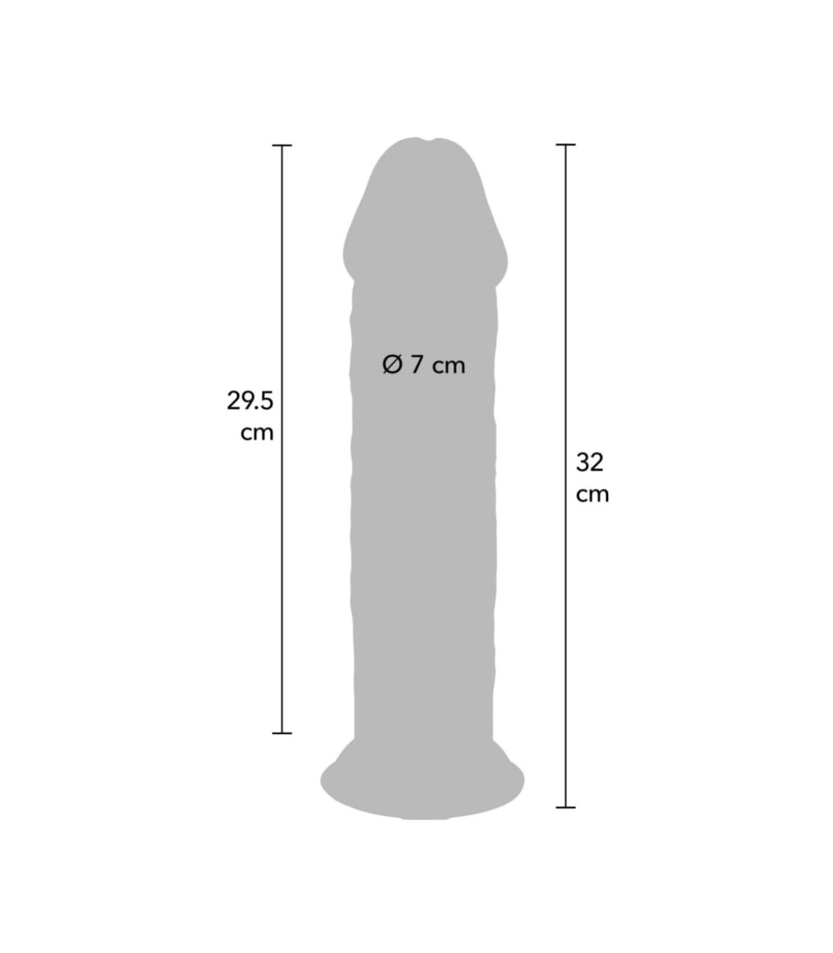 Gode Réaliste XL Double Peau 29x7cm
