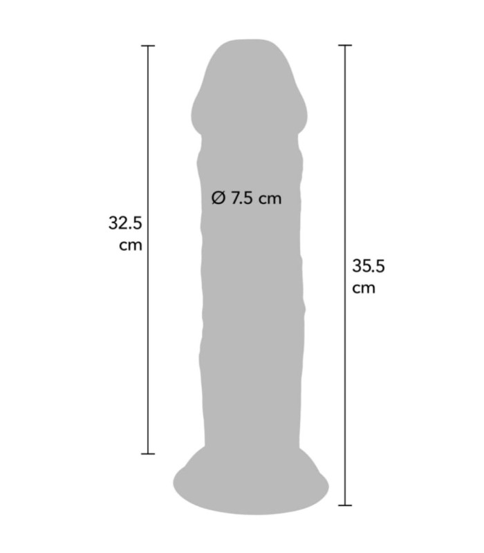 Gode Réaliste XL Double Peau 32x7,5cm