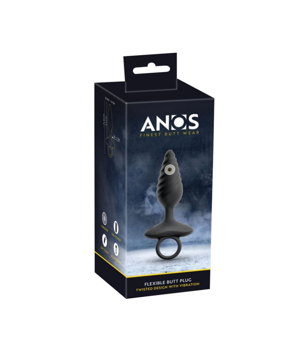 Plug Anal Vibrant Spirale 10x3,4cm