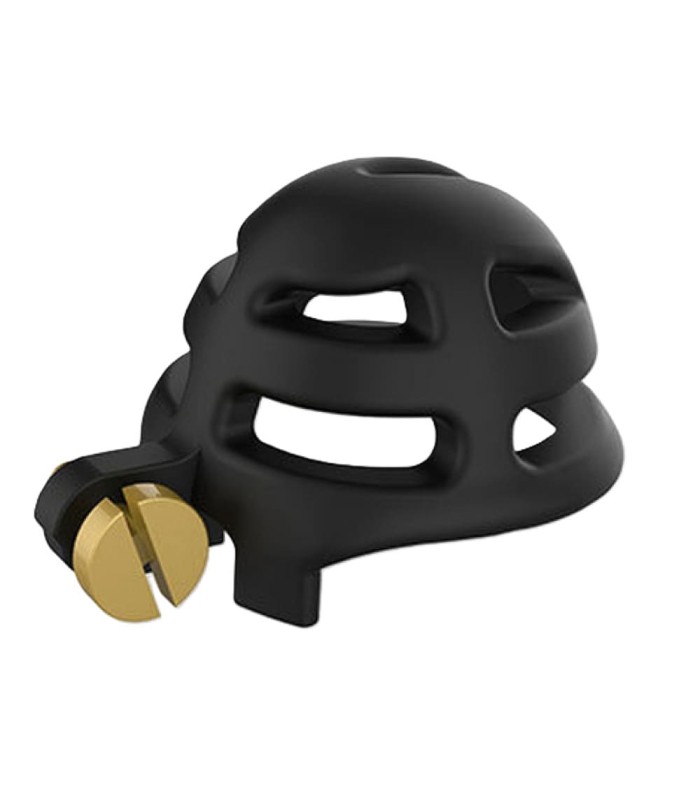 Cage De Chasteté Plastique Courte Hollow Noir