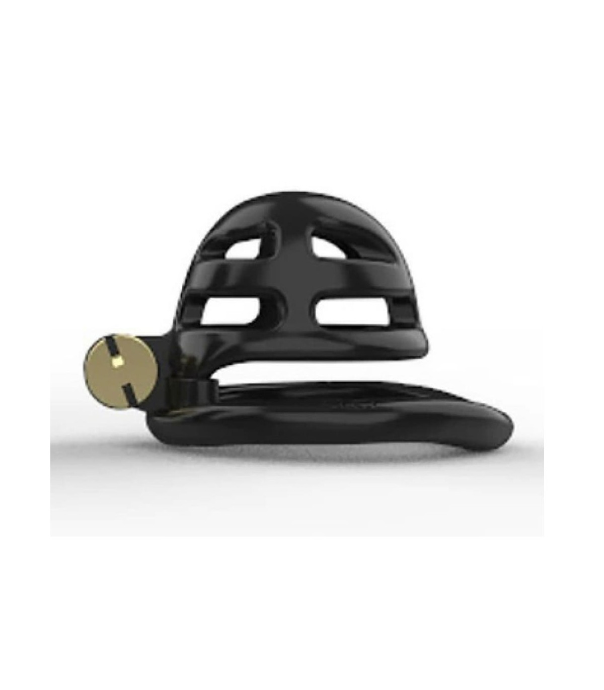 Cage De Chasteté Plastique Courte Hollow Noir