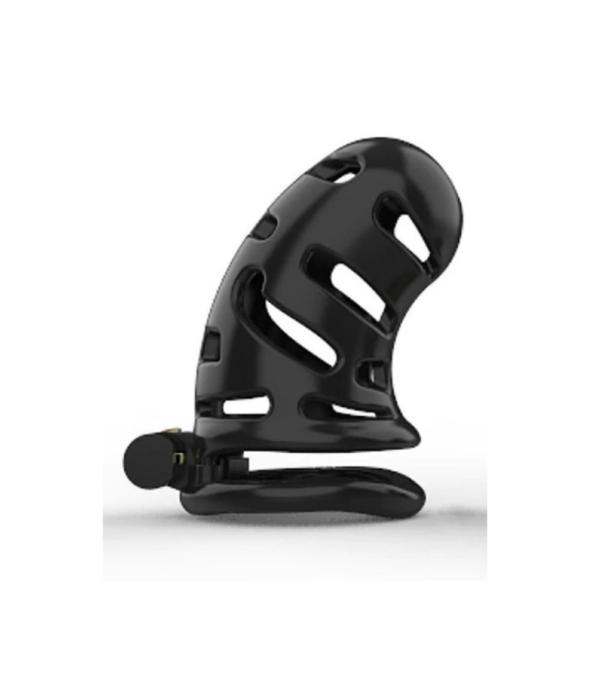 Cage De Chasteté Rigide Longue Hollow Noir