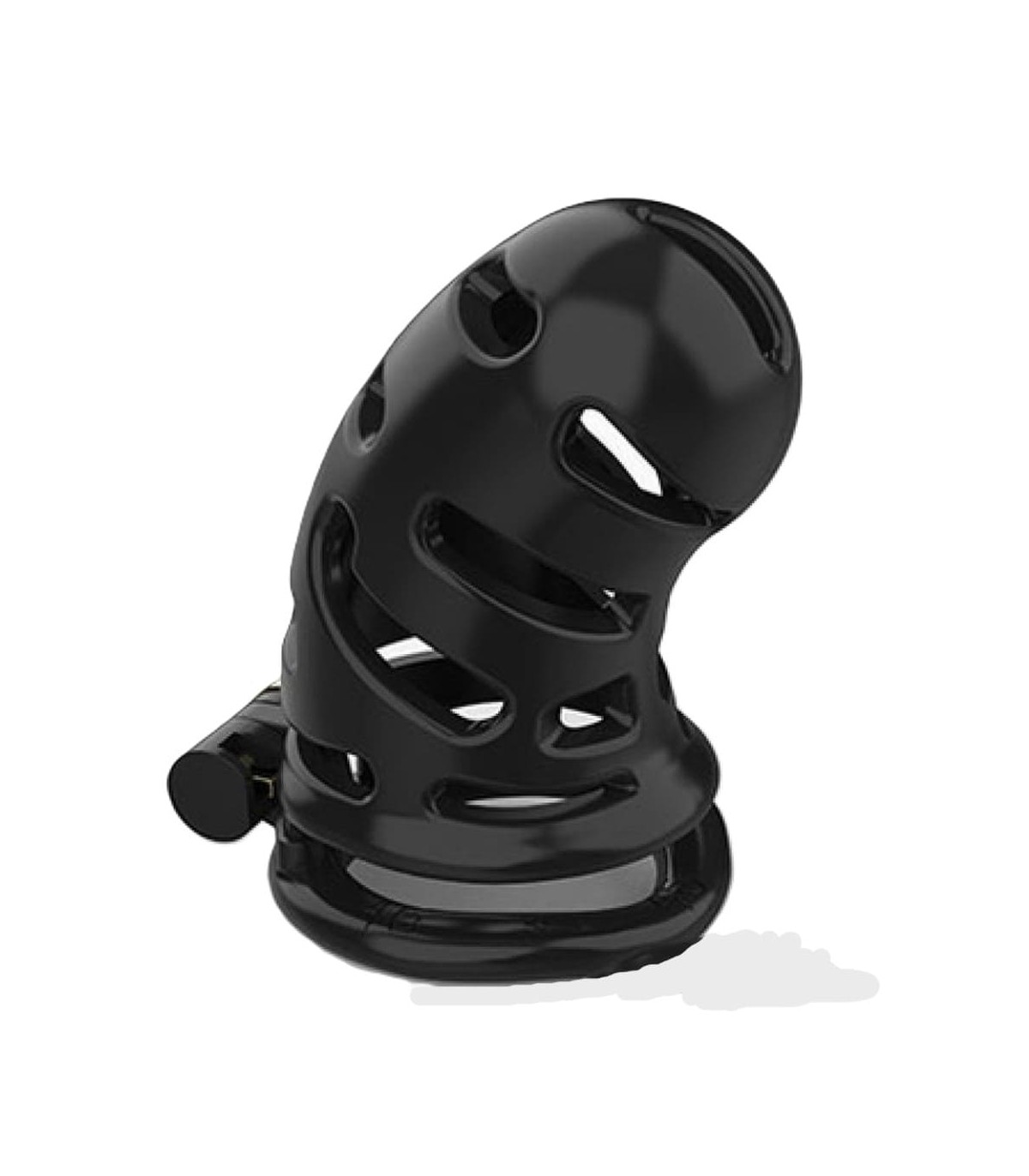 Cage De Chasteté Rigide Longue Hollow Noir