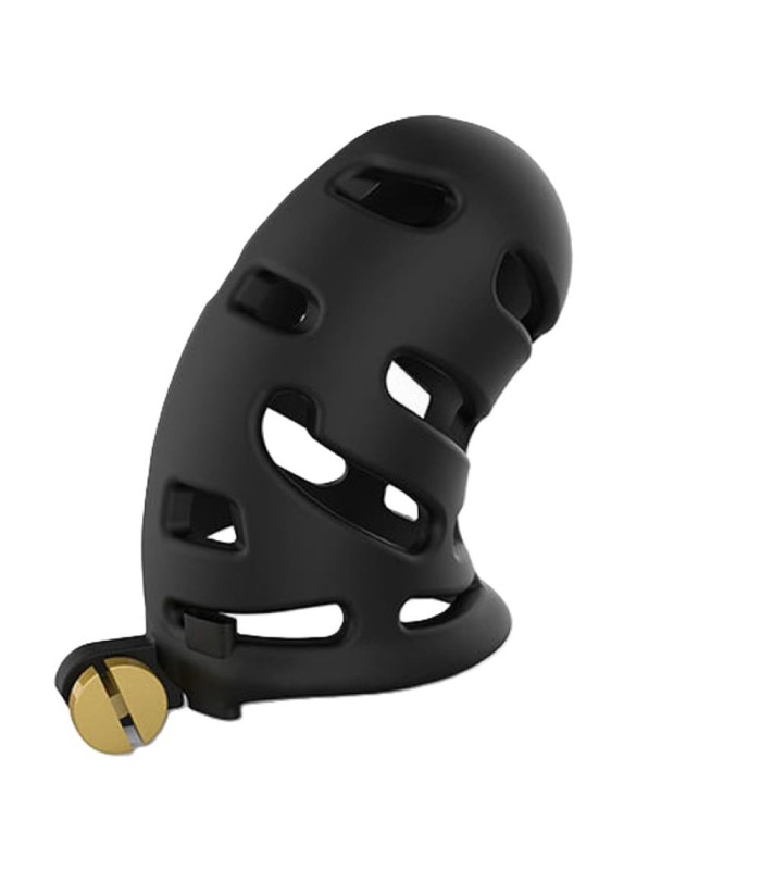 Cage De Chasteté Rigide Longue Hollow Noir