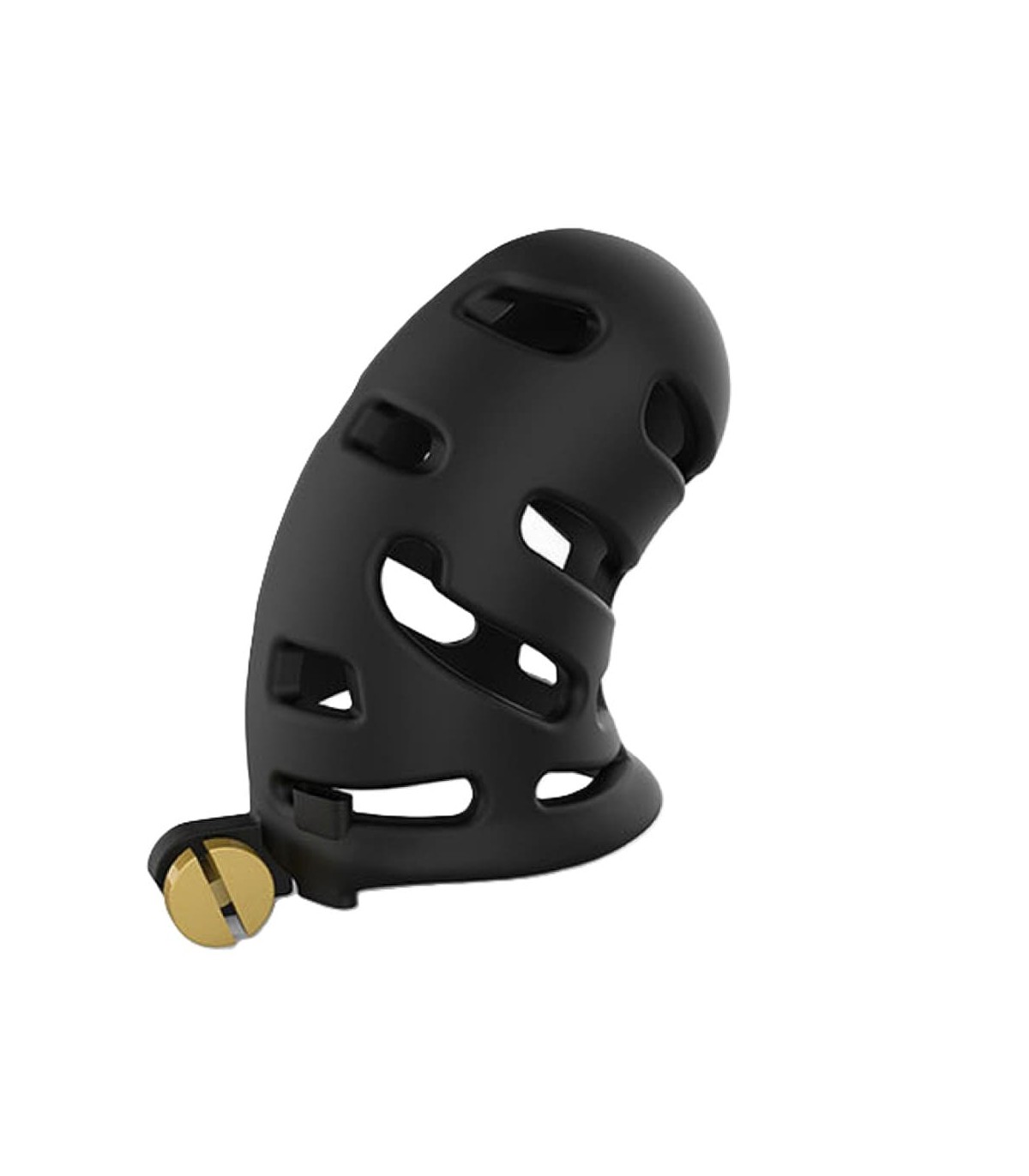 Cage De Chasteté Rigide Longue Hollow Noir