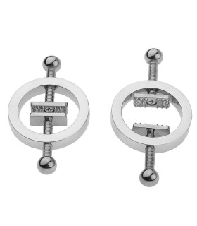 Pince Écrase Tétons avec Pointes Acier Pince Écrase Tétons avec Pointes Acier