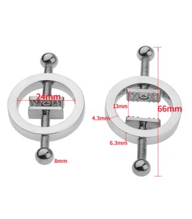 Pince Écrase Tétons avec Pointes Acier Pince Écrase Tétons avec Pointes Acier