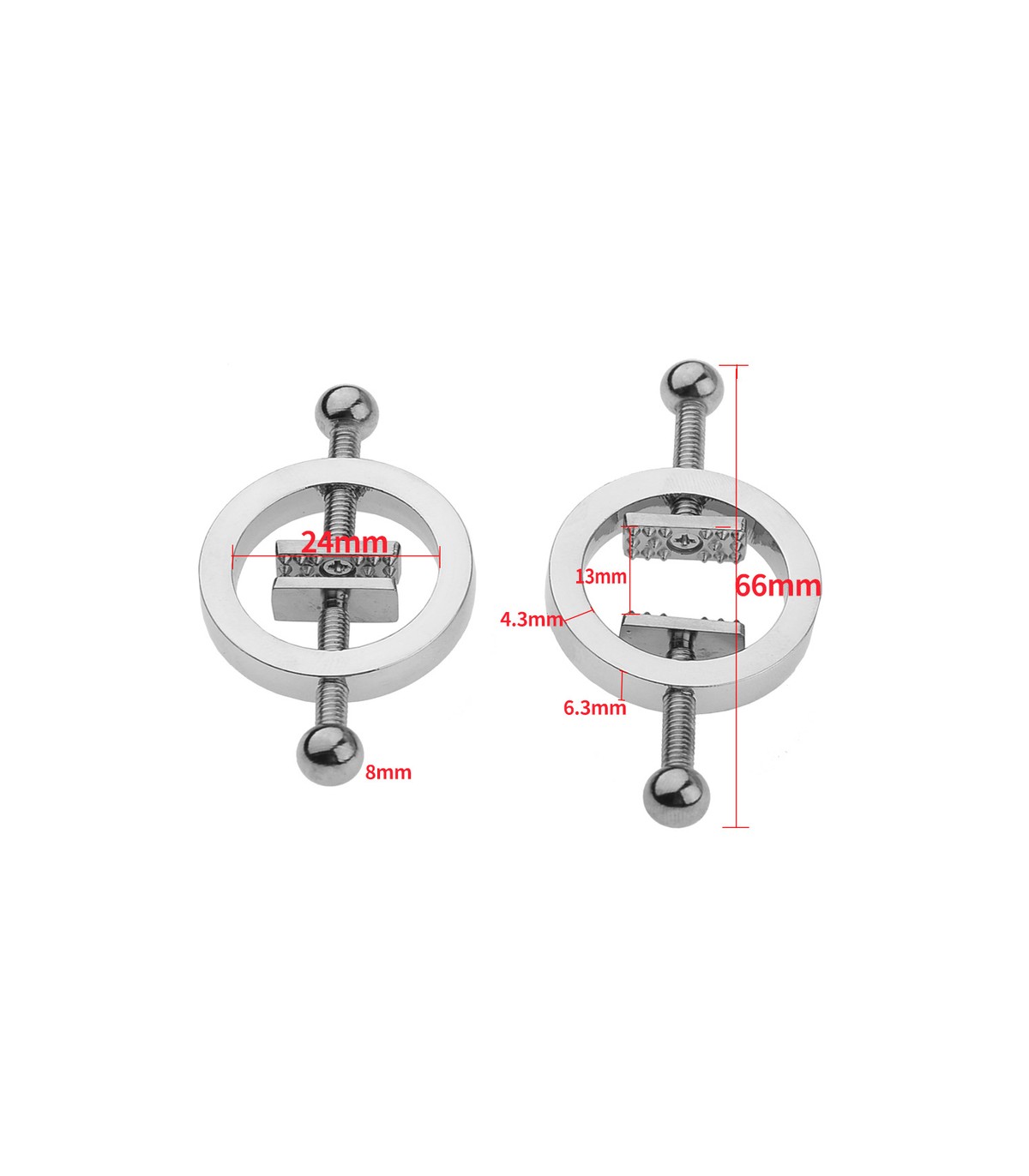 Pince Écrase Tétons avec Pointes Acier