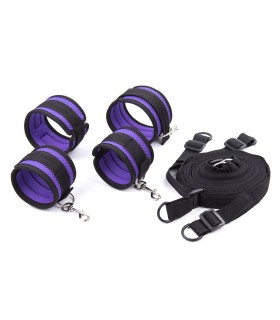 Attaches Violettes de Lit BDSM