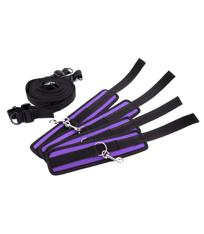 Attaches Violettes de Lit BDSM