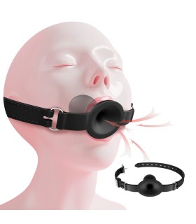 Bâillon Silicone avec Boule Creuse