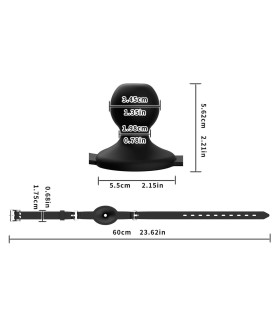 Bâillon Silicone avec Boule Creuse