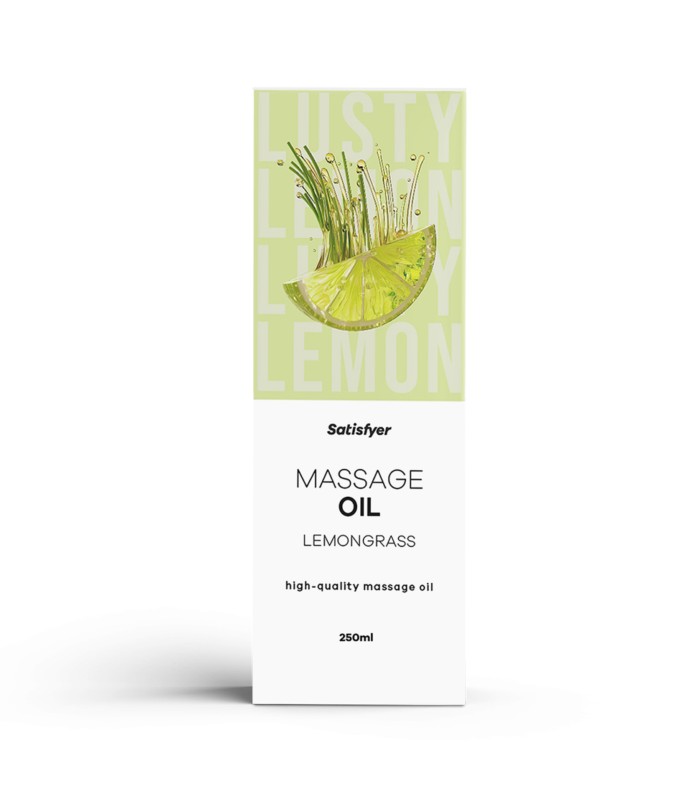 Huile de Massage Citron Vert Satisfyer 250ml pour moment intime gay