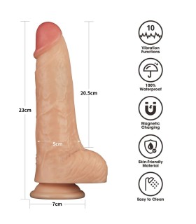 Dildo Vibrant Réaliste Lovetoy