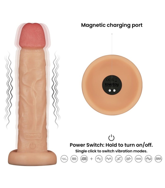 Gode Réaliste Vibrant Power Basics Lovetoy gay shop pas cher