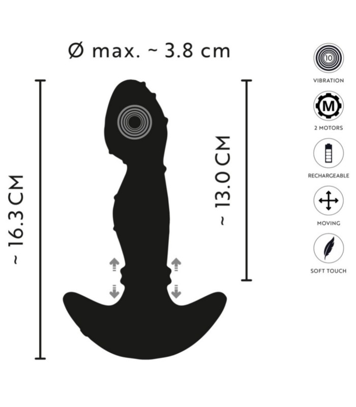 Stimulateur de Prostate Vibrant Moving Rings Anos 13x3,8cm