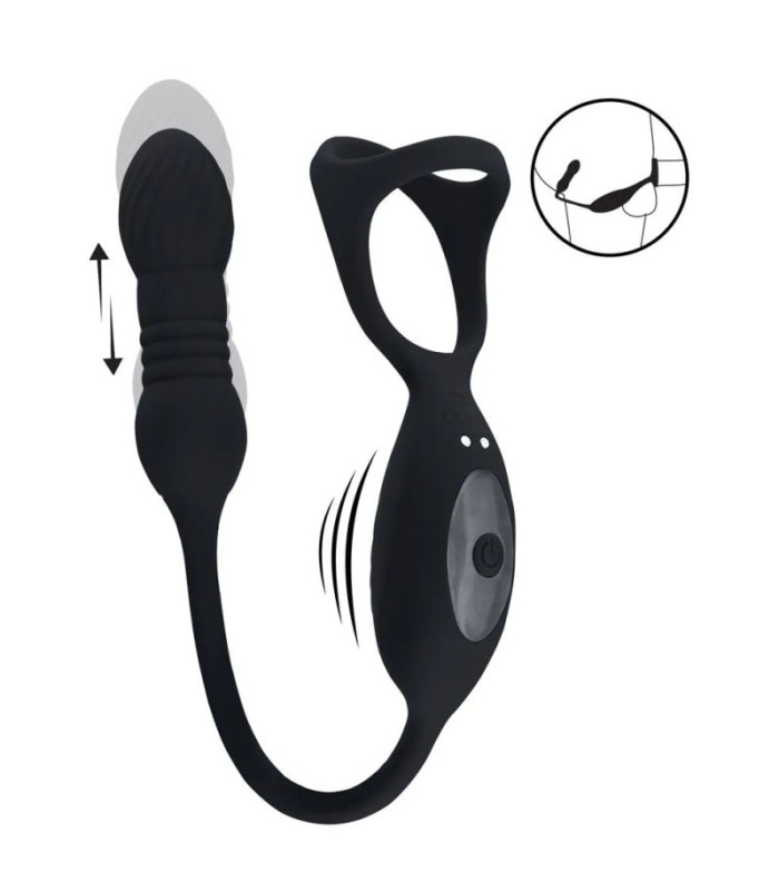 Ballstretcher avec Plug Anal Pénétrant Vibrant Tri-O Levelz