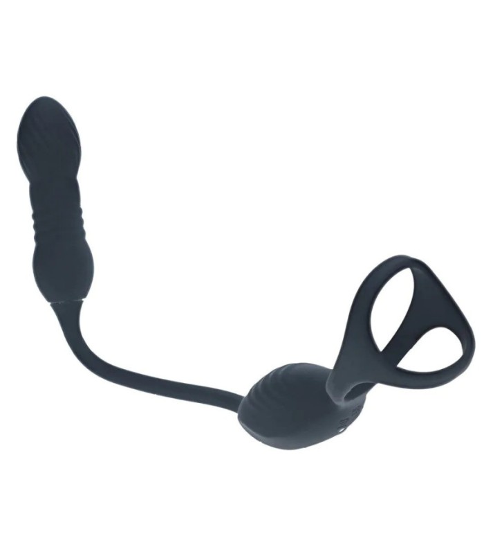 Ballstretcher avec Plug Anal Pénétrant Vibrant sextoy gay
