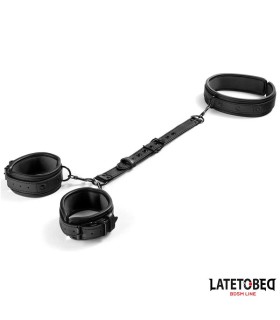 Kit BDSM Laisse Menottes Collier et Attache