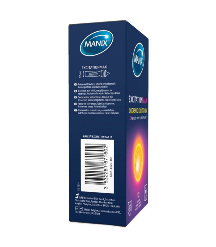 Préservatifs Manix Excitation Max x12