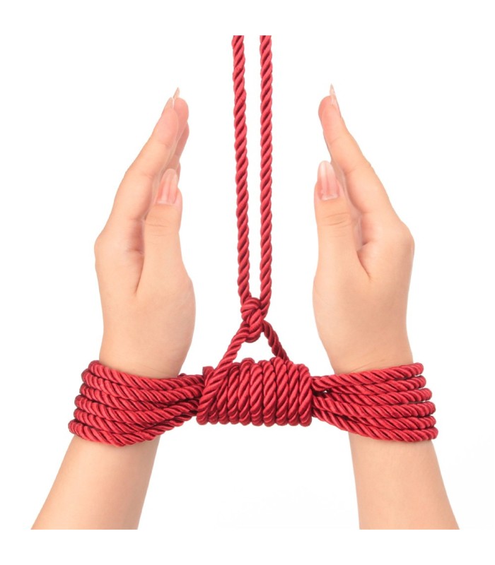 Corde BDSM Épaisse Rouge 10 Mètres