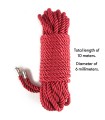 Corde BDSM Épaisse Rouge 10 Mètres