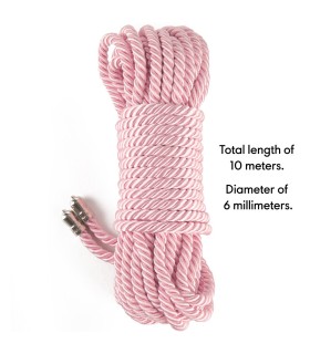 Corde de Bondage Girly Rose 10M