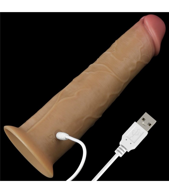 Gode Réaliste Vibrant et Rotatif