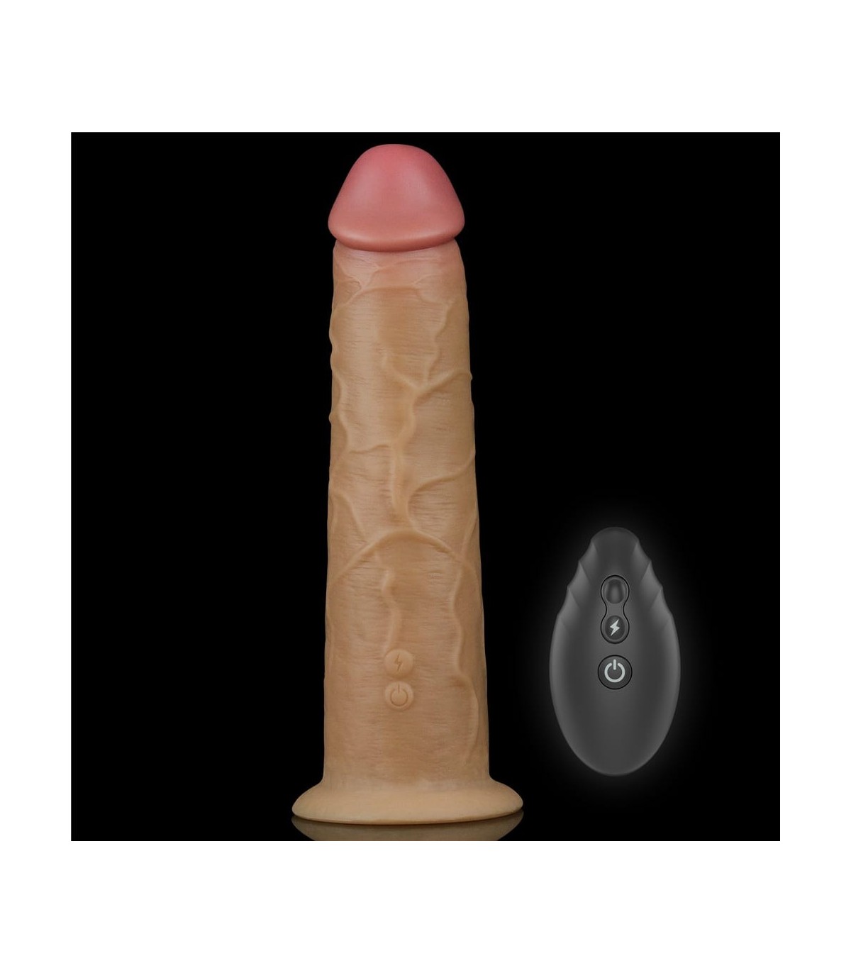 Gode Réaliste Vibrant et Rotatif