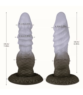 Gode Dragon Vert Gonflable 8cm