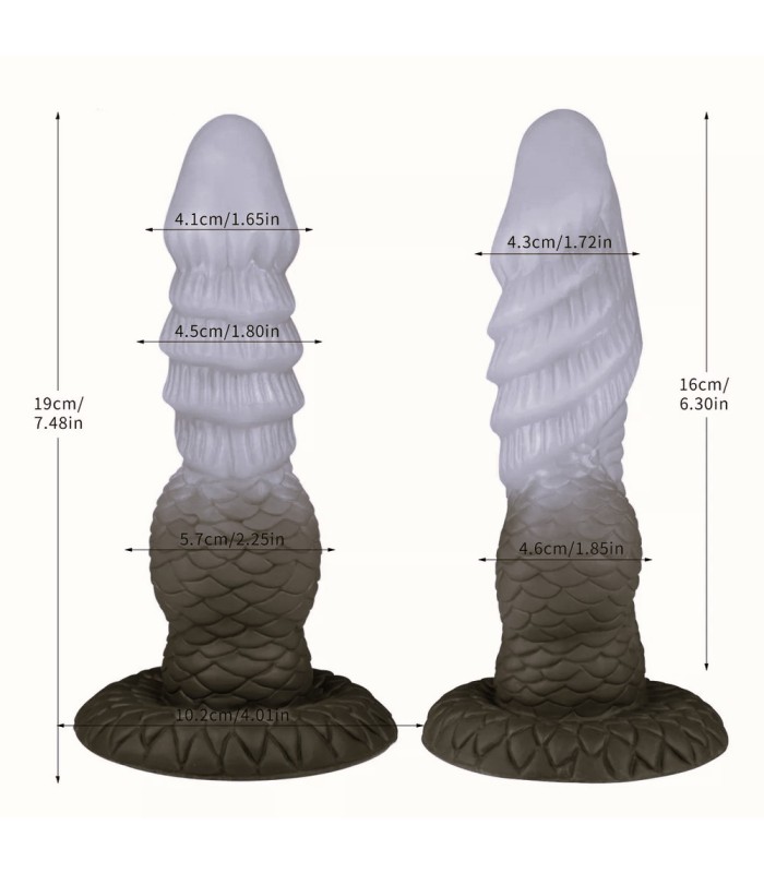 Gode Dragon Vert Gonflable 8cm