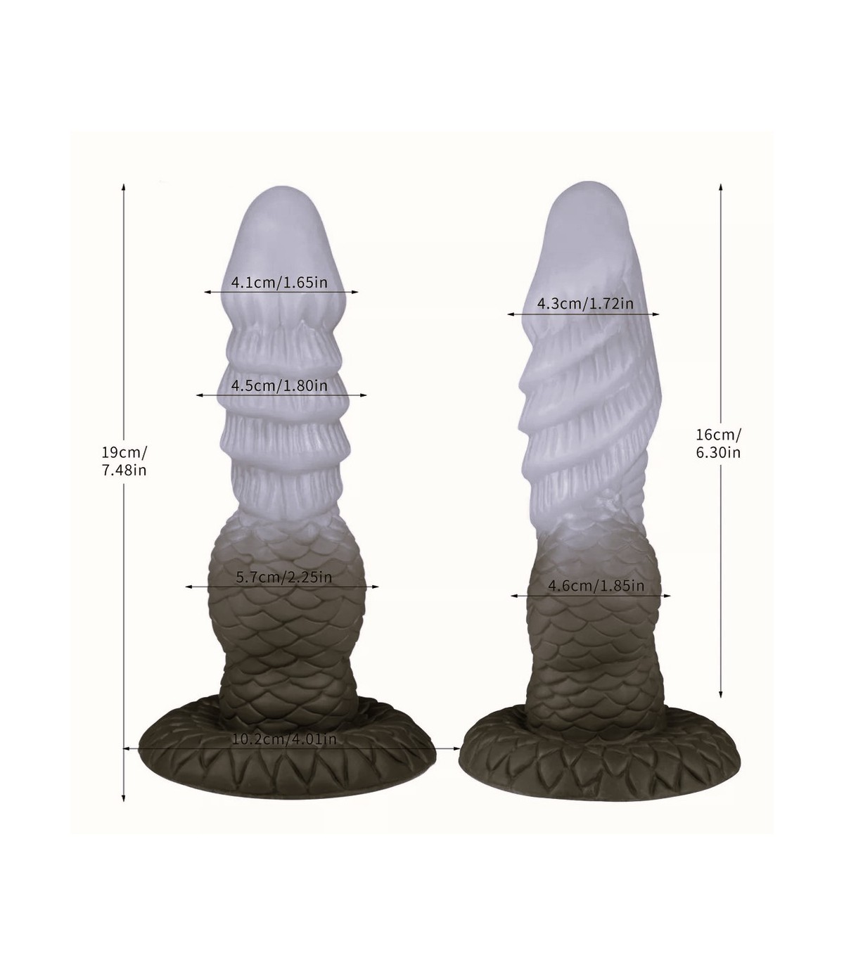 Gode Dragon Vert Gonflable 8cm