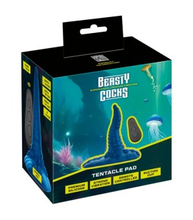 Plug Anal Tentacule Vibrante Bleu 14x4cm